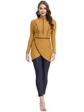 Load image into Gallery viewer, 2024 Women Modest Muslim Swimwear   Sport Long Sleeves Swimsuit 3pcs  Burkini + Bra Pad
