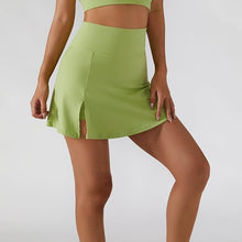 Load image into Gallery viewer, Tennis Skorts Fitness Badminton Sports Skirt With Shorts  Nylon Mini Yoga bottoms
