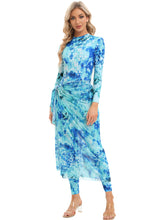 Load image into Gallery viewer, 2023 Women Modest Muslim Swimwear   Casual Long Sleeves Swimsuit 4pcs  Burkini + Bra Pad
