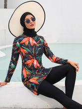 Load image into Gallery viewer, Modest Muslim Swimwear Burkini Maple Leaf With Hijab
