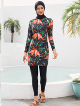 Load image into Gallery viewer, Modest Muslim Swimwear Burkini Maple Leaf With Hijab
