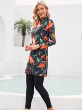 Load image into Gallery viewer, Modest Muslim Swimwear Burkini Maple Leaf With Hijab
