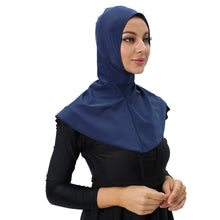 Load image into Gallery viewer, Women&#39;s Swim Hijabs Full Coverage Swim Scarf Sun Protective - Navy Blue
