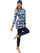 Load image into Gallery viewer, Modest  Muslim Swimwear Burkini Banana Leaf
