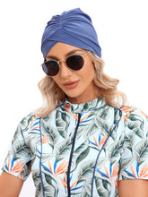 Load image into Gallery viewer, CROP Short Muslim Swimwear Womens Modest Muslim Swimsuit Burkini With Front Zip
