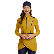 Load image into Gallery viewer, Solid Black Muslim Swimwear Burkini Ginger
