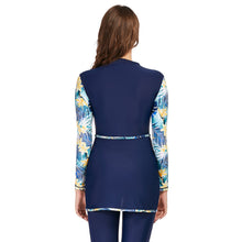 Load image into Gallery viewer, Blue Print Muslim Swimwear Burkini
