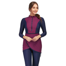 Load image into Gallery viewer, Modest swimsuit Burkini Wine Red
