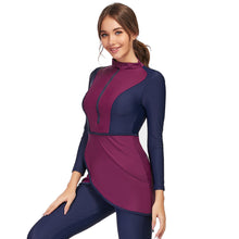 Load image into Gallery viewer, Modest swimsuit Burkini Wine Red

