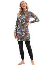 Load image into Gallery viewer, Ink Painting Modest Muslim Swimwear Burkini With Hijab
