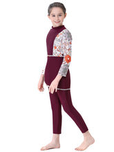 Load image into Gallery viewer, Full covered Modest  Muslim Swimwear Burkini For Girl Red
