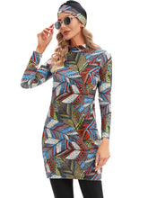Load image into Gallery viewer, Ink Painting Modest Muslim Swimwear Burkini With Hijab
