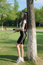 Load image into Gallery viewer, Shorts Sexy Workout  Women Satin Smooth Tights Japanese High Waisted Women Gym Yoga Sports Biker Shorts Plus Size
