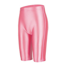 Load image into Gallery viewer, Shorts Sexy Workout  Women Satin Smooth Tights Japanese High Waisted Women Gym Yoga Sports Biker Shorts Plus Size
